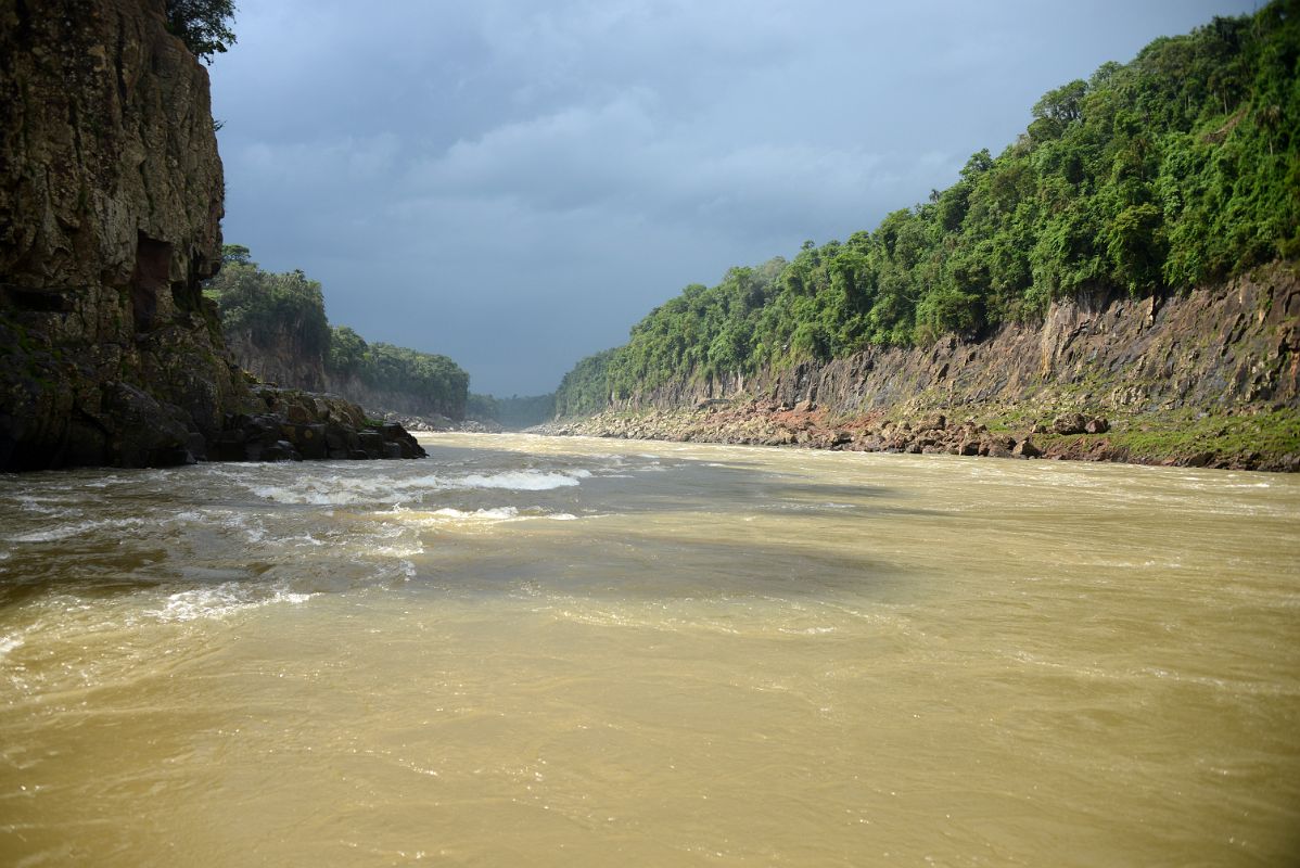 32 Looking Down Rio Iguazu Inferior Towards Boat Dock From The Brazil Iguazu Falls Boat Tour